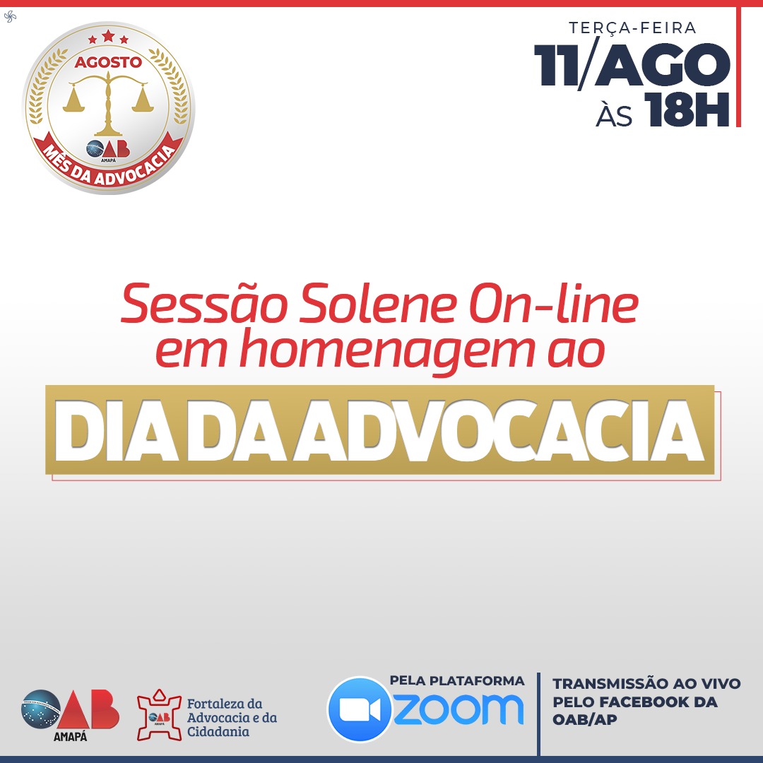 OAB-AP realiza Sessão Solene em Homenagem ao Dia da Advocacia